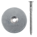 3D measuring point disk for attaching reference spheres on walls, concrete or wooden surfaces