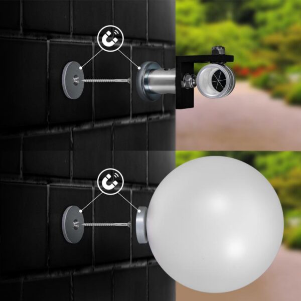 3D measuring point disk for attaching reference spheres on walls, concrete or wooden surfaces - Image 7