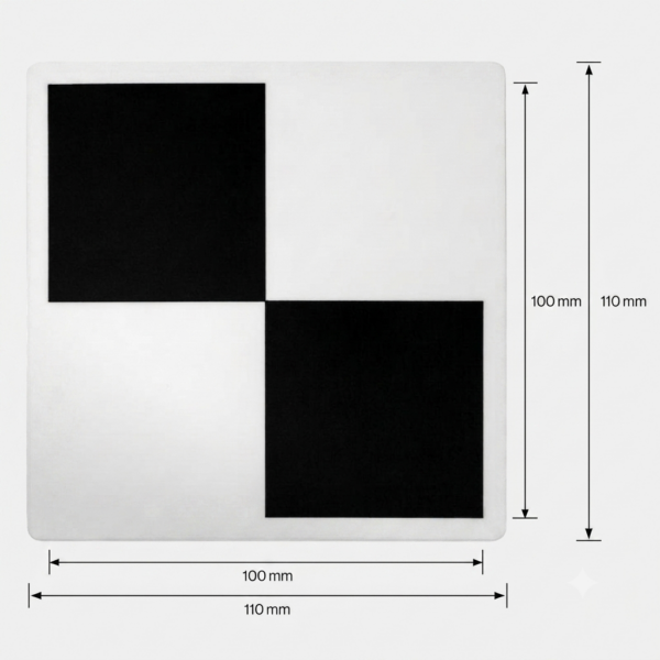5 Magnetic Checkerboard Targets as a Set 10 cm x 10 cm - Image 6