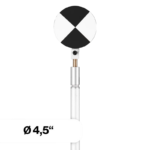 Round checkerboard target 4.5" with Adapters for Leica spigot