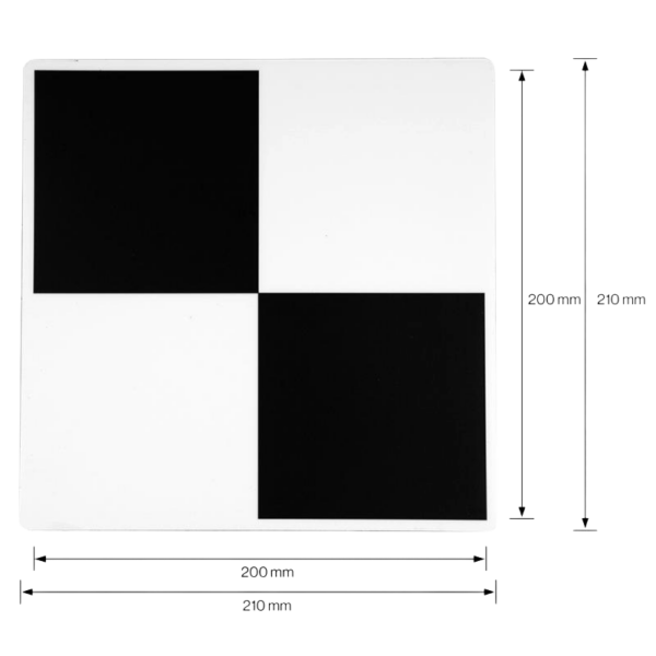 5 Magnetic Checkerboard Targets as a Set 20cm x 20cm - Image 6