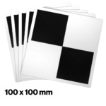 5 Magnetic Checkerboard Targets as a Set 10 cm x 10 cm