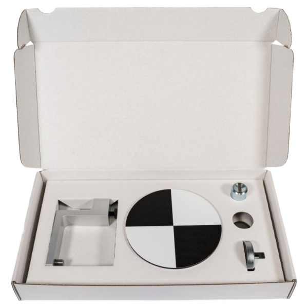 Round checkerboard target 4.5" with Adapters for Leica spigot - Image 4