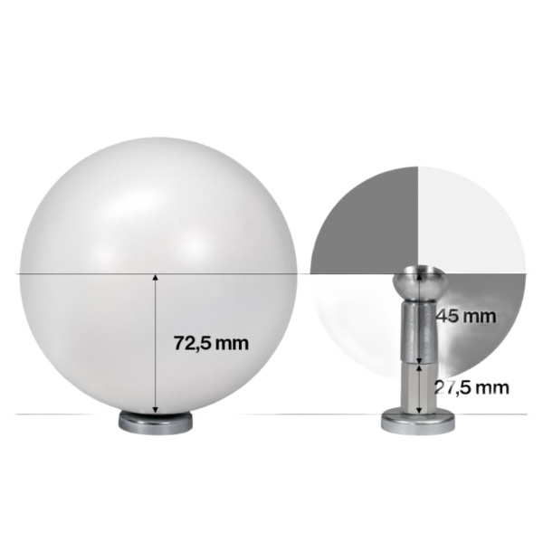 Round checkerboard target 4.5" with magnetic connection - Image 4