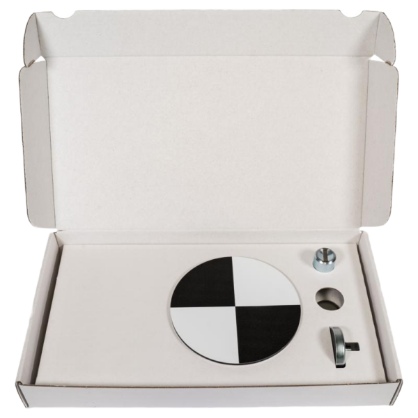 Round checkerboard target 4.5" with magnetic connection - Image 3
