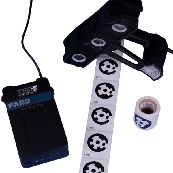 Set of 100 stickers (targets) for FARO Freestyle 2 & photogrammetry - Image 4